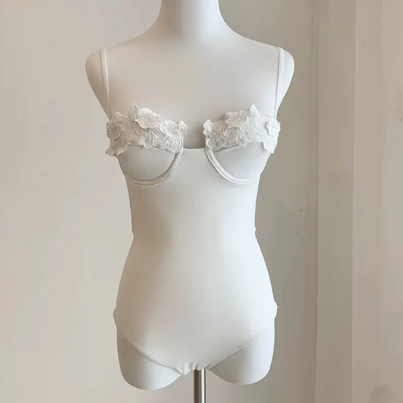 sexy-one-piece-white-swimsuit-women-underwire-bathing-suit-bandeau-flower-swimwear-monokini-push-up-korean-padded-beach-wear