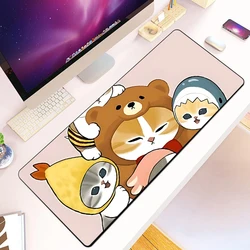 Cute Cat Mofusands Mousepad HD Printing Computer Gamers Locking Edge Non-slip Mouse Pad XXL90x40cm Keyboard PC Desk Pad