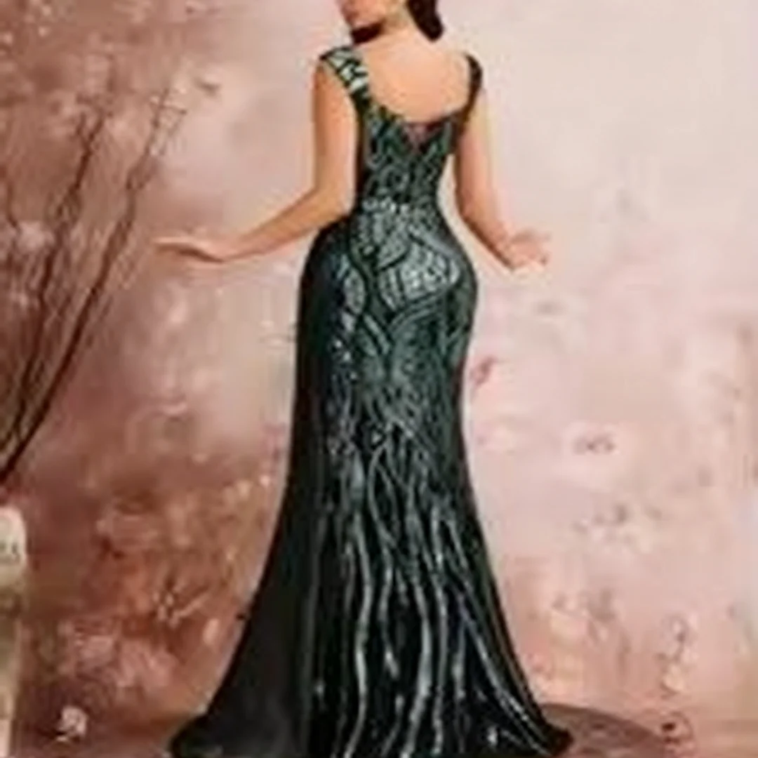 فساتين سهرة أنيقة مخصصة بفتحة ترتر فساتين سهرة رسمية فساتين حفلات أعياد الميلاد للنساء