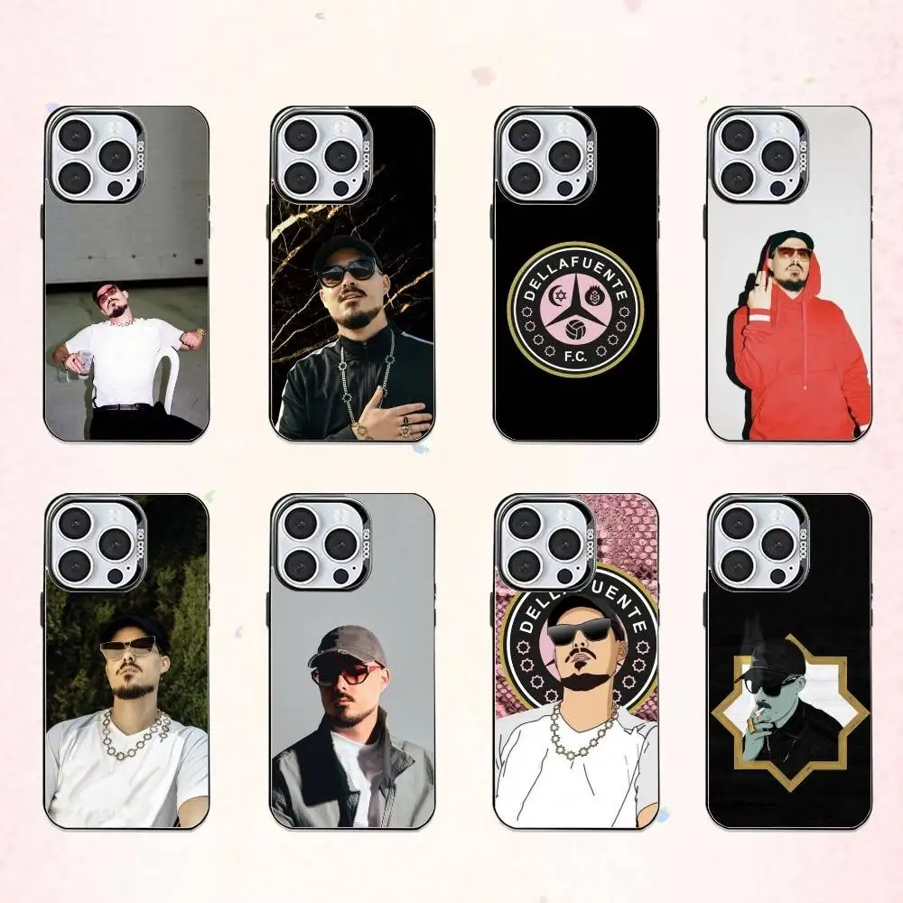 

F-Fashion Singer D-Dellafuente F-FC Phone Case For iPhone17,16,15,14,13,12,11 Plus,Pro Max Colored Silver Plated Inside Cover