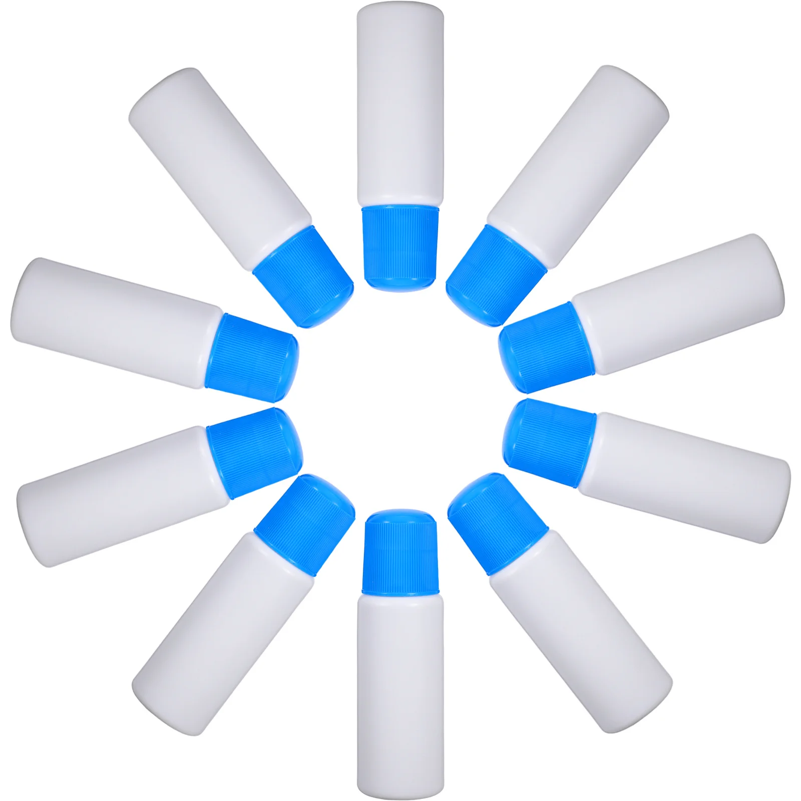 10Pcs Plastic Sponge Tip Applicator Bottles Refillable Liquid Dispensers for Essential Oils Lotion Medicine Travel