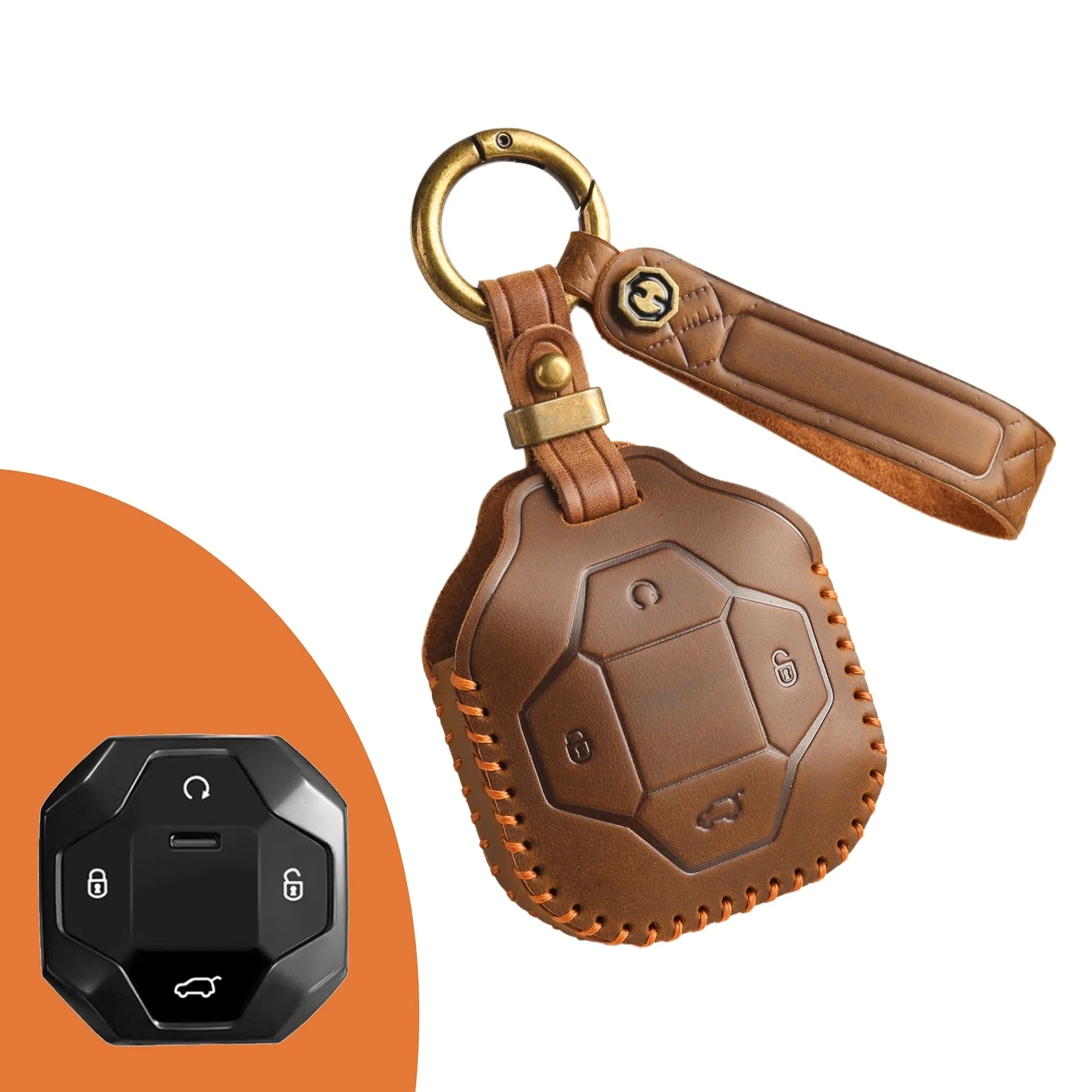 For Chery Jietu T2 Traveler 2023 2024 Keyless Car Accessories new TPU 4 Button Smart Car Key Case