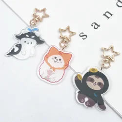 Samruay Polcasan Muv Cosplay Acrylic Key Chain Two-sided Pendant Keyring Bag Keychain Jewelry Accessories Prop
