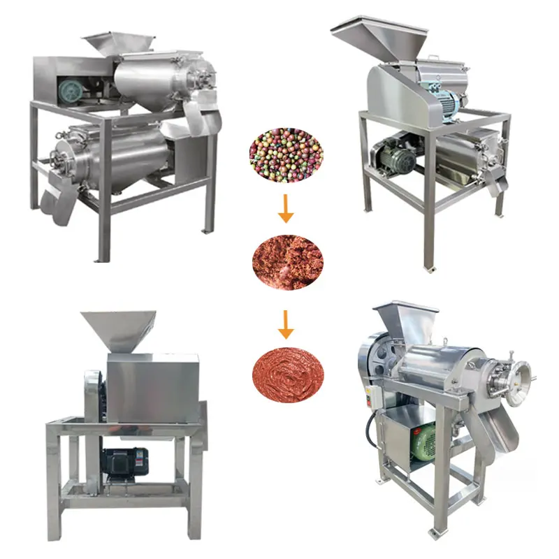 Guava Pomegranate Seed Removing Fruit Crusher Tomato Making Machine view 4