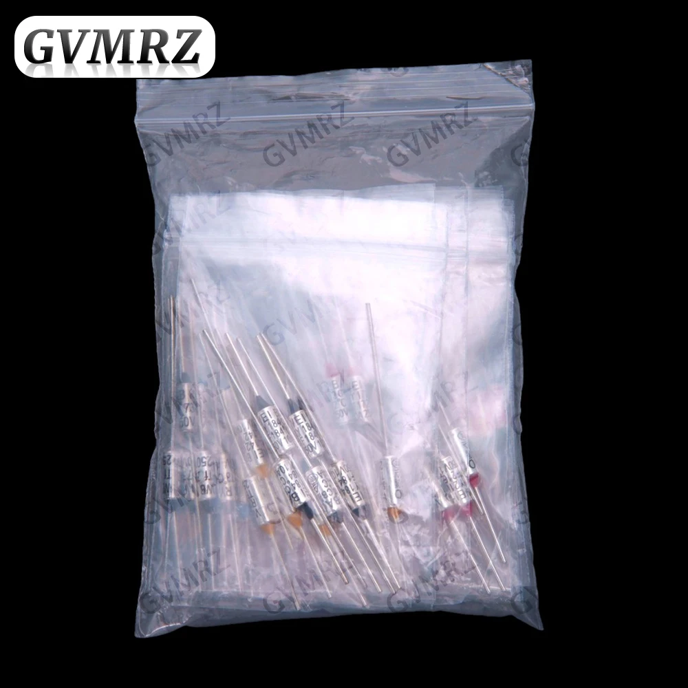 16Values ​​80PCS 10A 250V RY-185/192 Common Fuse Tubes TF Thermal Protection