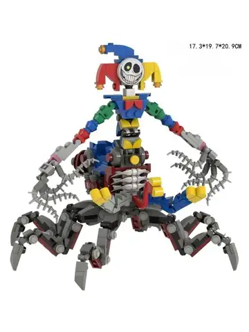 Moc Bobble Game Time 5 Joker Spidert  Building Block Assembly Small Particle Figurine Model Ornament Handmade Toy