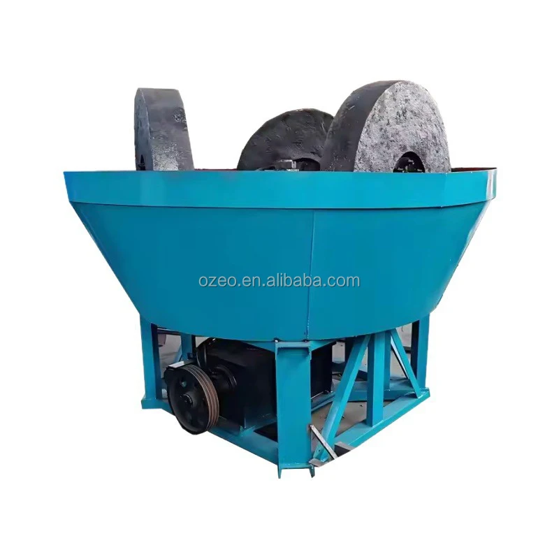 High Efficiency Gold Ore Grinding Wet Pan Mill For Sale