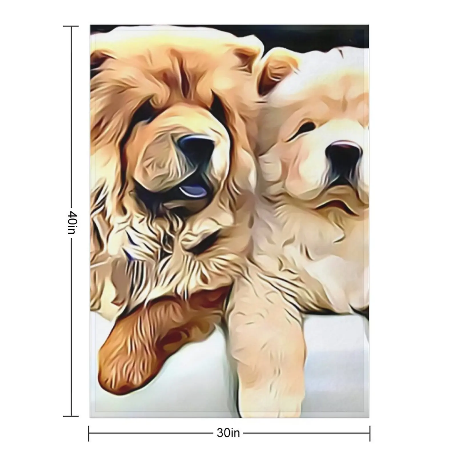 تشاو بالز رمي بطانية فاخرة مصممة للأطفال من قماش الفلانيل بطانيات أنيمي #2