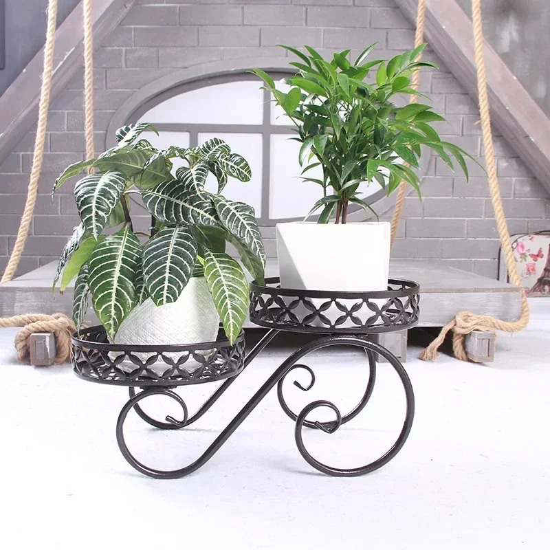 Rack For Plants Iron Flowerpot Stand Multi-layer Green Radish Meat Plant Holder Stand Living Room Balcony Floor-to-ceiling