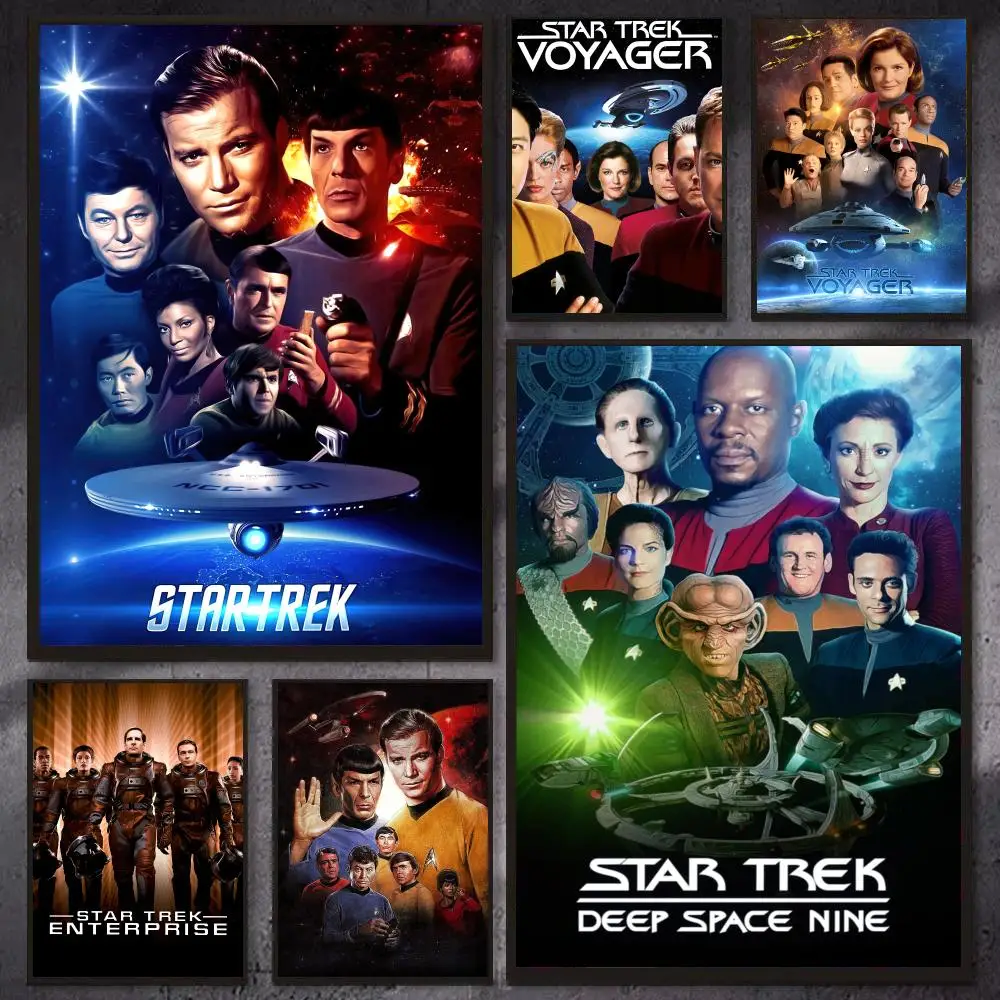 S-Star T-Trek Movie Poster PP Wall Art Prints Poster for Dorm Room Apartment Home Office Room Decor Gift Waterproof