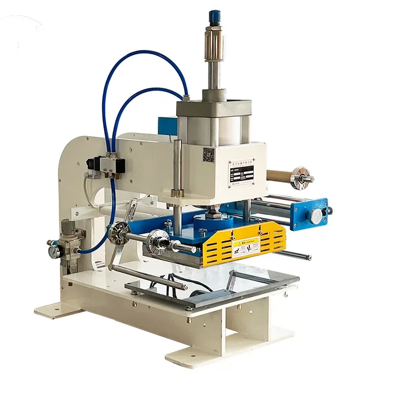 Automatic skipping machine, pneumatic bronzing machine, large area hot pressing machine