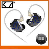 KZ ZAT HiFi In-Ear Earphone 1DD+8BA High-end Tunable Hybrid Technology Earphones Monitor Headphone Cancelling Sport Earbuds
