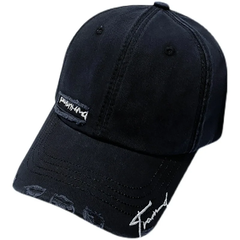 Vintage Washed Baseball Cap für große Kinder, modische Sonnenmütze mit Buchstabenstickerei für Frühling und Sommer, Streetwear-Hüte für Herren. – Detail 18