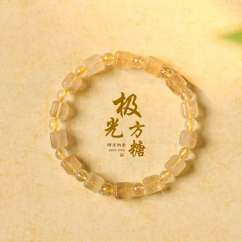 

Ярко-золотой кристалл Aurora Candy, одиночное кольцо, простое и элегантное художественное универсальное белое элегантное кольцо на запястье для девочек