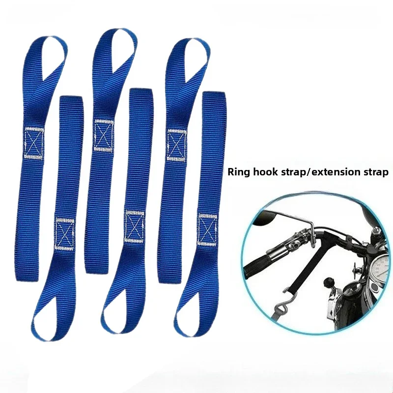 1-4pcs Soft Loop Tie Down Straps For Securing Cargo ATV UTV Motorcycles Scooters Dirt Bikes Lawn Garden Equipment