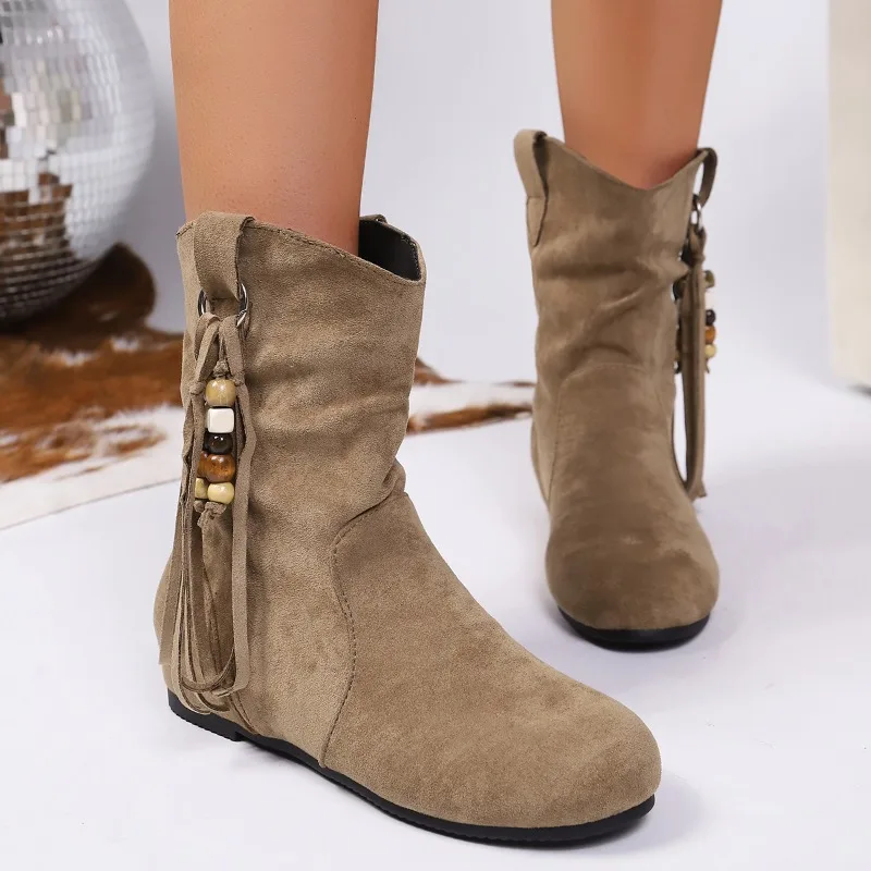 المرأة الخريف موضة جديدة جولة تو مصمم أحذية بوت قصيرة اليومية تنوعا خفيفة الوزن مقاومة للاهتراء الفم الضحلة الأحذية النسائية