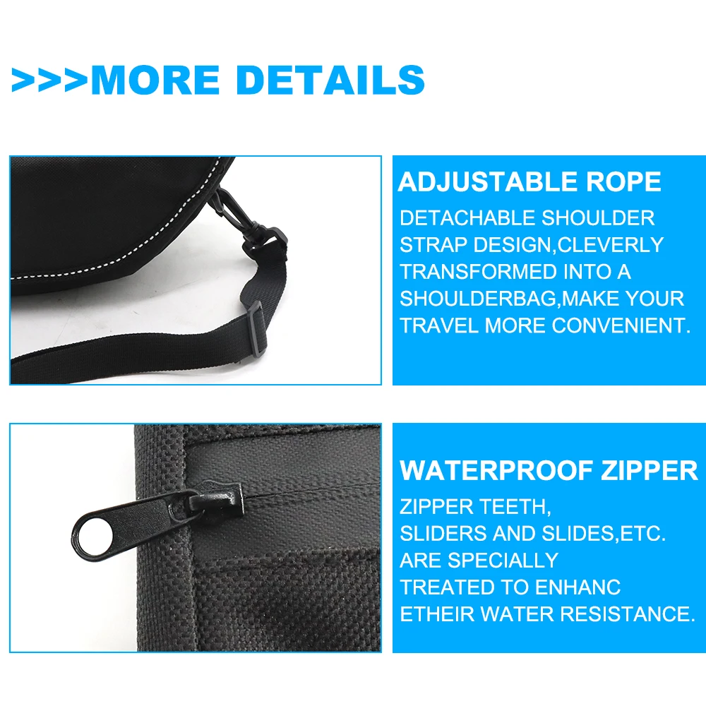 Motorcycle Handlebar Travel Bag Storage Bag Tool Bag For BMW R nineT S1000R S1000XR R18 F450GS R850GS