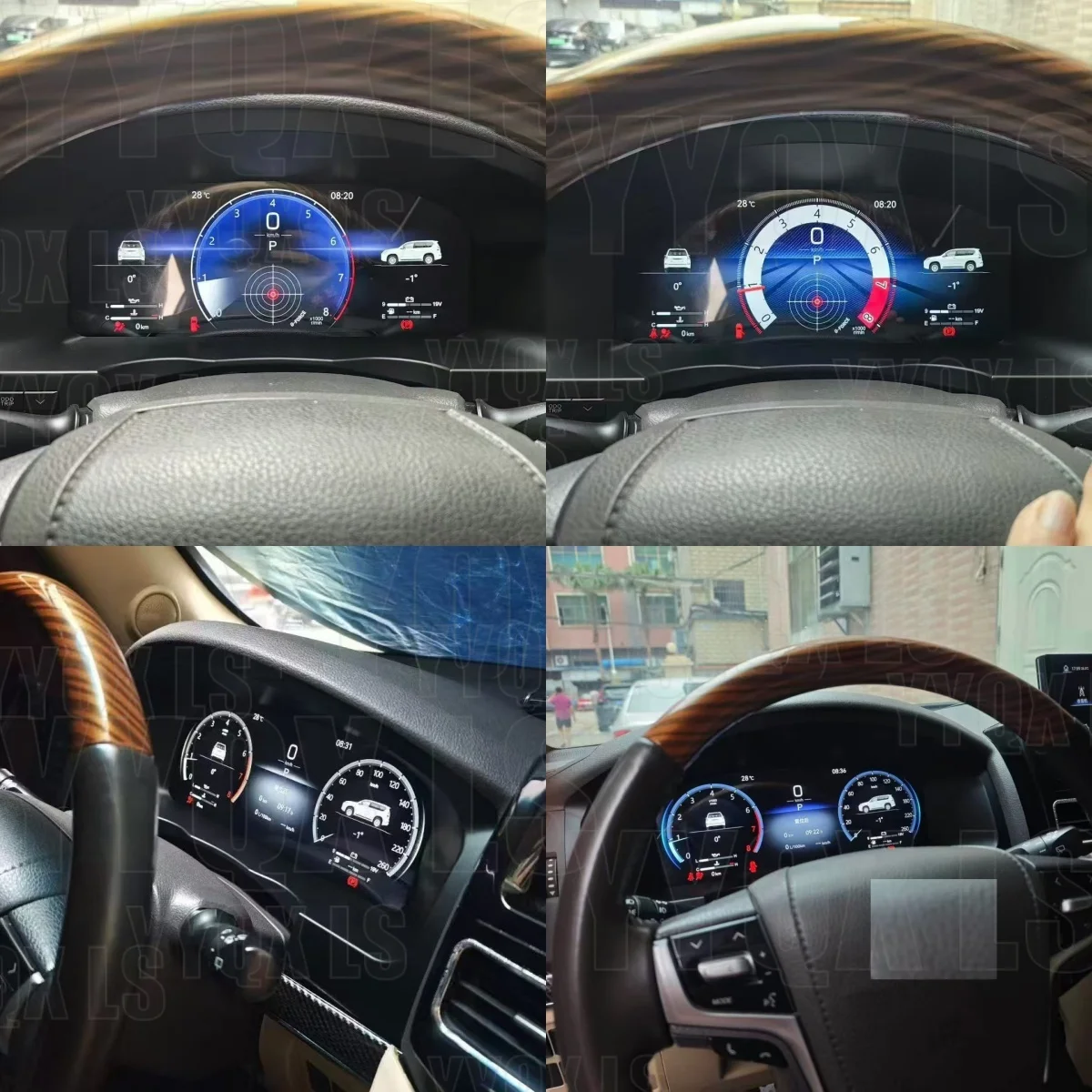 12.3 Inch Dashboard for Toyota Land Cruiser LC200 2008-2020 1-Year LCD Digital Speedometer Panel Linux Cluster Warranty