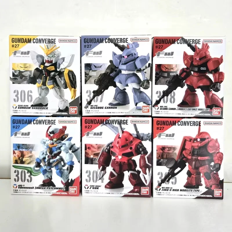 Spot Goods Bandai Véritable Fw Converge # 27 figurines d'anime Zgmf-Mm07 Z'Gok Xxxg-01sr Sandrock Gelgoog canon Gashapon Shokugan jouet