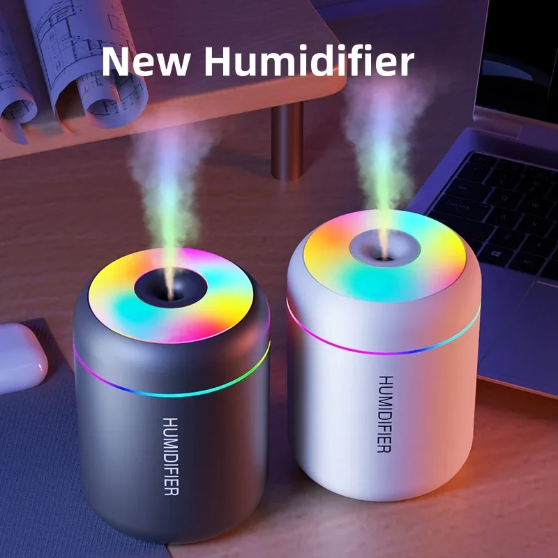 Mini Air Humidifier USB Electric 180ML Aroma Diffuser Essential Oil Purifier Aromatherapy Mist Maker Lights For Car Home Bedroom