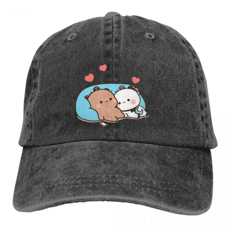 

Milk and Mocha Bubu Dudu Multicolor Hat Peaked Women's Cap Bear and Panda Personalized Visor Protection Hats