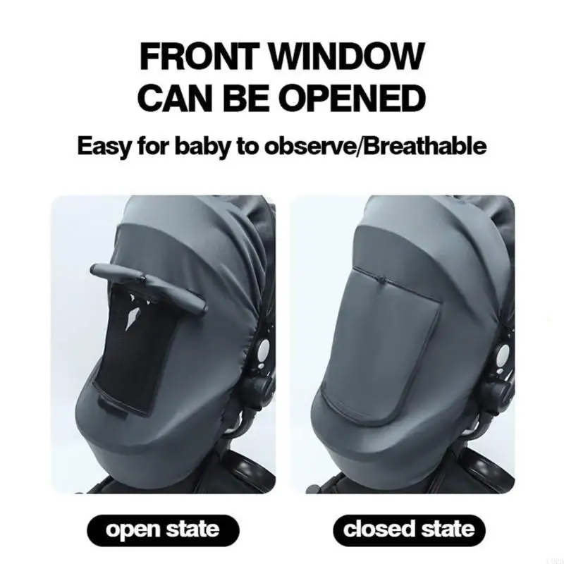 CORB Universal Strollers Accessory Baby Strollers Sun Shade Cover Windproof Sun Protector Breathable Pushchair Canopy Awning