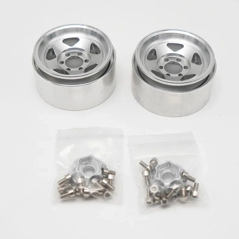 2PCS 1.9 Inch Metal Wheel Hub for 1/10 RC Crawler Car Traxxas TRX4 Defender AXIAL SCX10 RC4WD Accessories