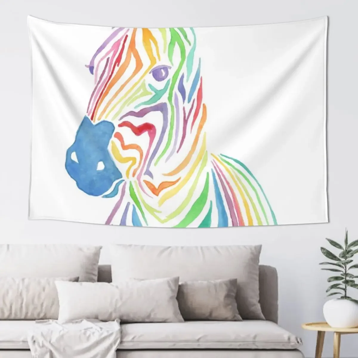 

Rainbow Zebra Tapestry Room Decoration Aesthetic Custom Wall Decoration Tapestry