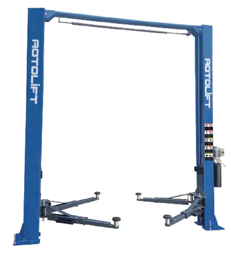 

Hydraulic clear floor two post car lift second hand car elevator 4 ton gantry used 2 post car lift