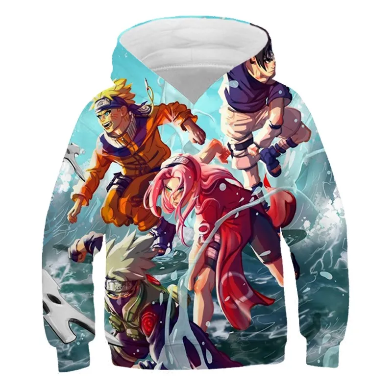 

Autumn Popular Childrens Long-sleeved Hoodie Two-dimensional Anime Naruto Trendy Casual Student Comfortable Hooded SweatshirtY2K