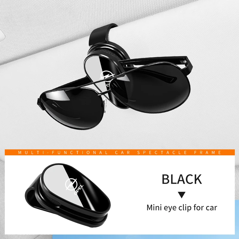 نظارات السيارة سيارة الشمس قناع النظارات الشمسية كليب حامل بطاقة تذكرة لأوبل أسترا G H J K F كورسا D زافيرا B إنسيجنيا موكا ريجال #4