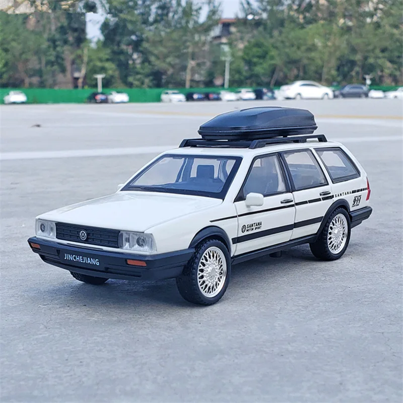 

1/32 Santana Alloy Avant Station Универсал Модель автомобиля Литой под давлением Металлический дорожный автомобиль Модель автомобиля Звук и свет Моделирование Детская игрушка в подарок