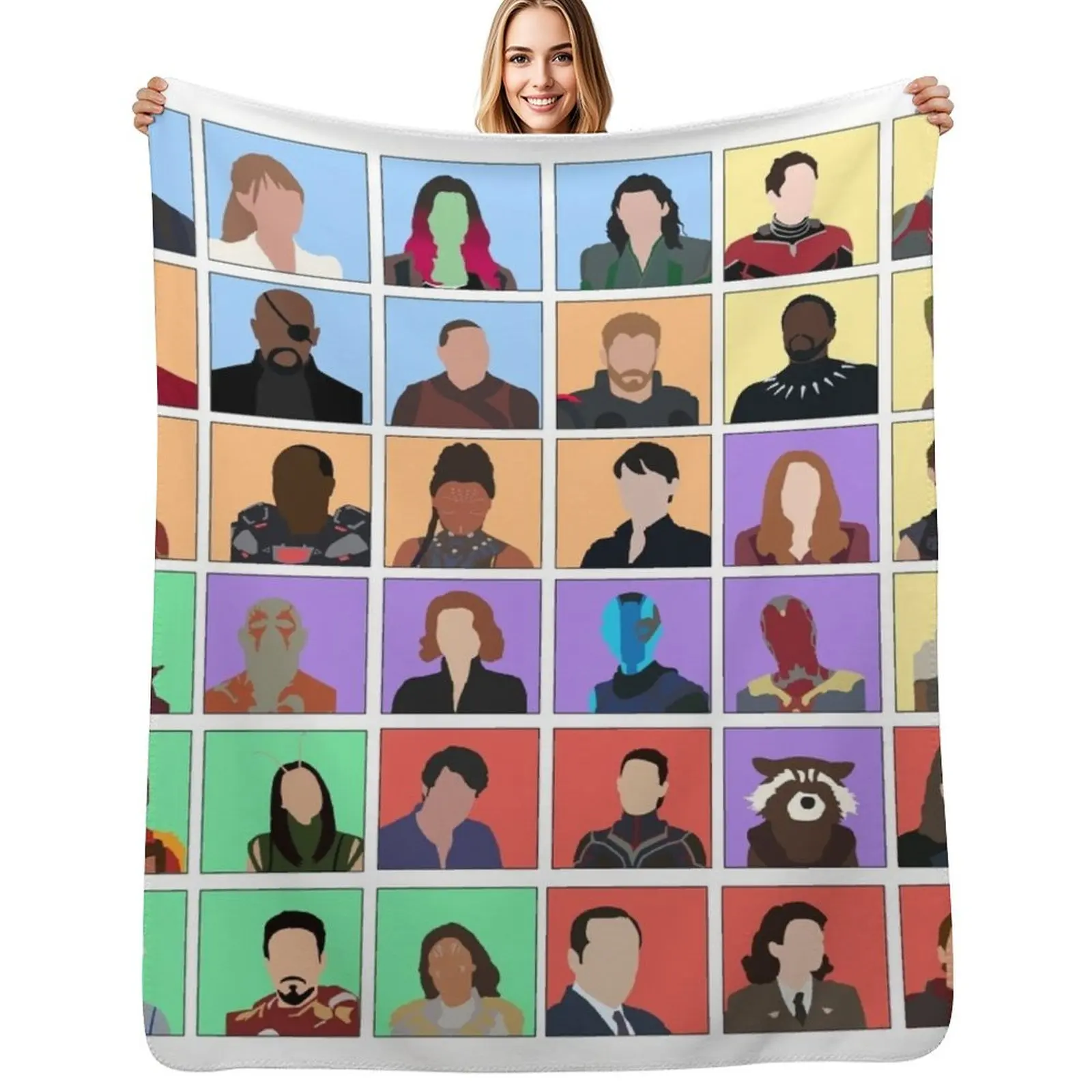 

Big Universe Characters Throw Blanket Hairy anime Furrys Travel Blankets