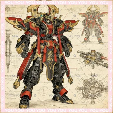 

SUNDAYHOBBY Ming Jiang Zhuan 1/100 Ying Zheng CN Оригинальный сборный пластиковый конструктор-меха, коллекционная фигурка для хоббистов