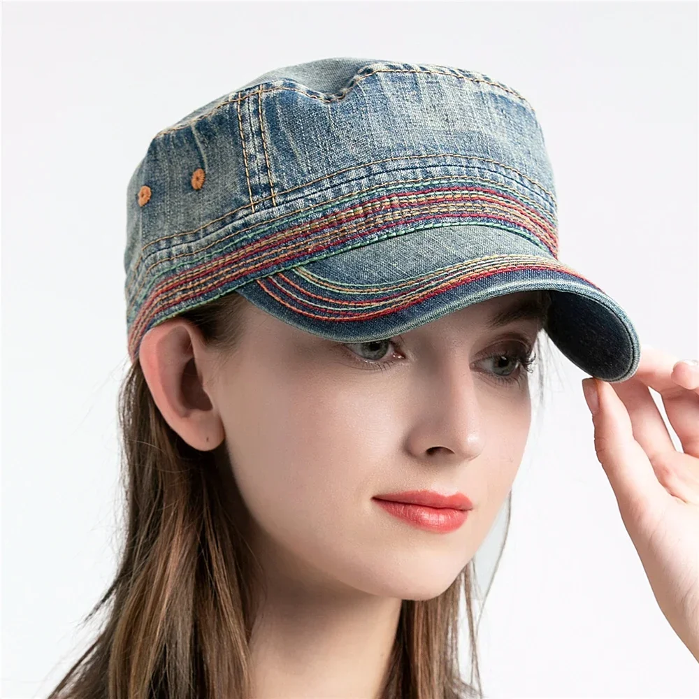 TOHUIYAN Unisex Military Hat Casual Cotton Army Cap Spring Summer Bone Gorras Cadet Hats Fashion Men Women Visors Being Headwear