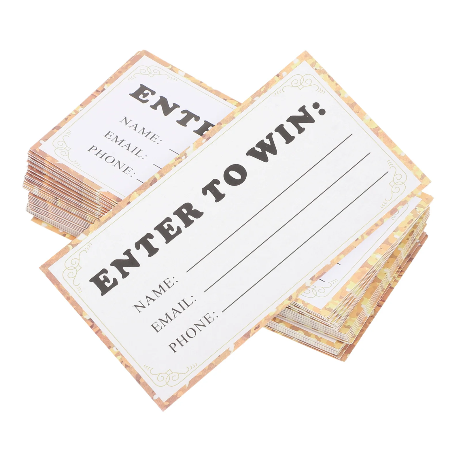 

50Pcs Blank Raffle Tickets Entry Forms Space Name Email Phone Carnival Fundraiser Event Door Prizes Raffle Tickers