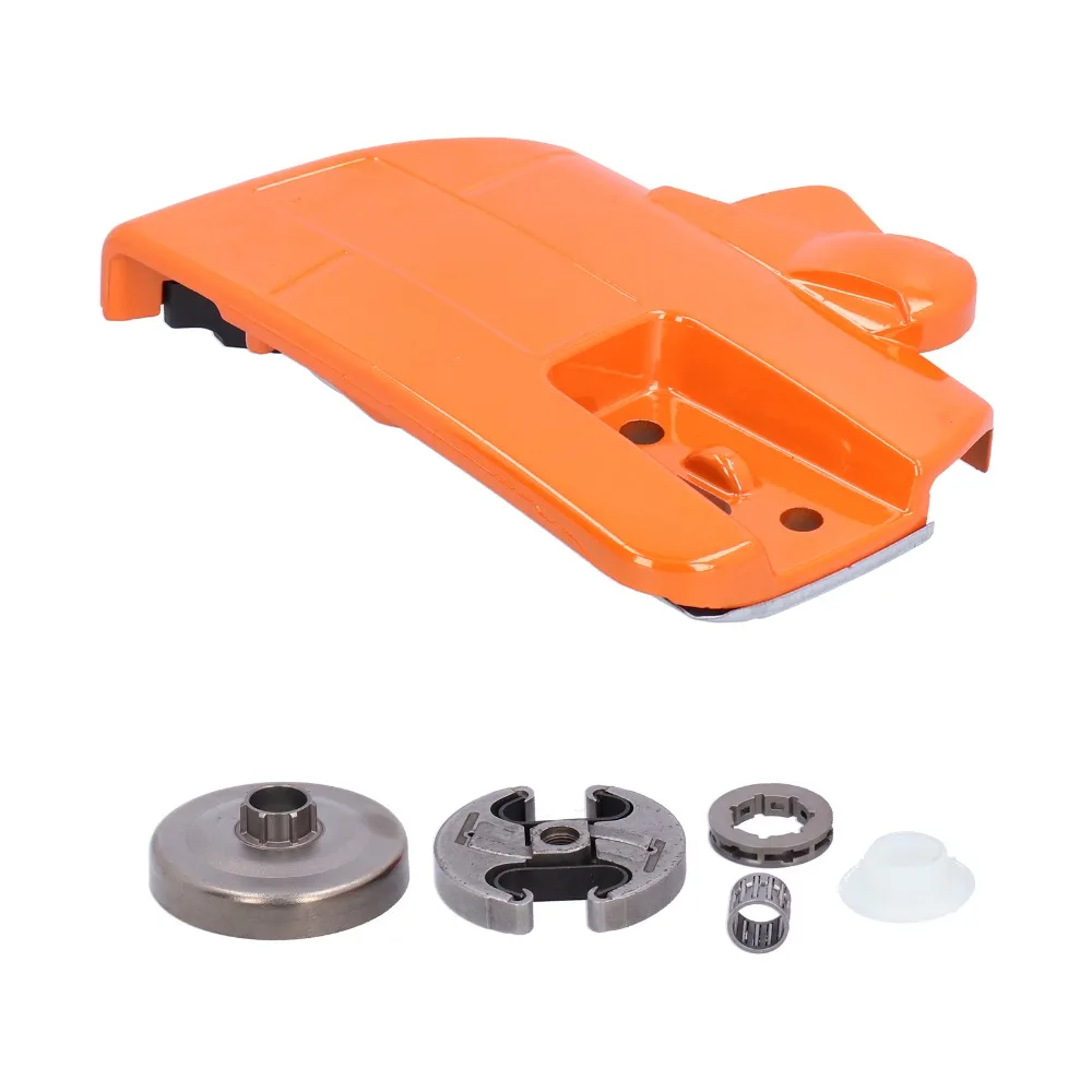Orange Clutch Cover Kit Iron Easy to Install Chainsaw Brake Cover Compact for Husqvarna 353 351 350 346XP 345