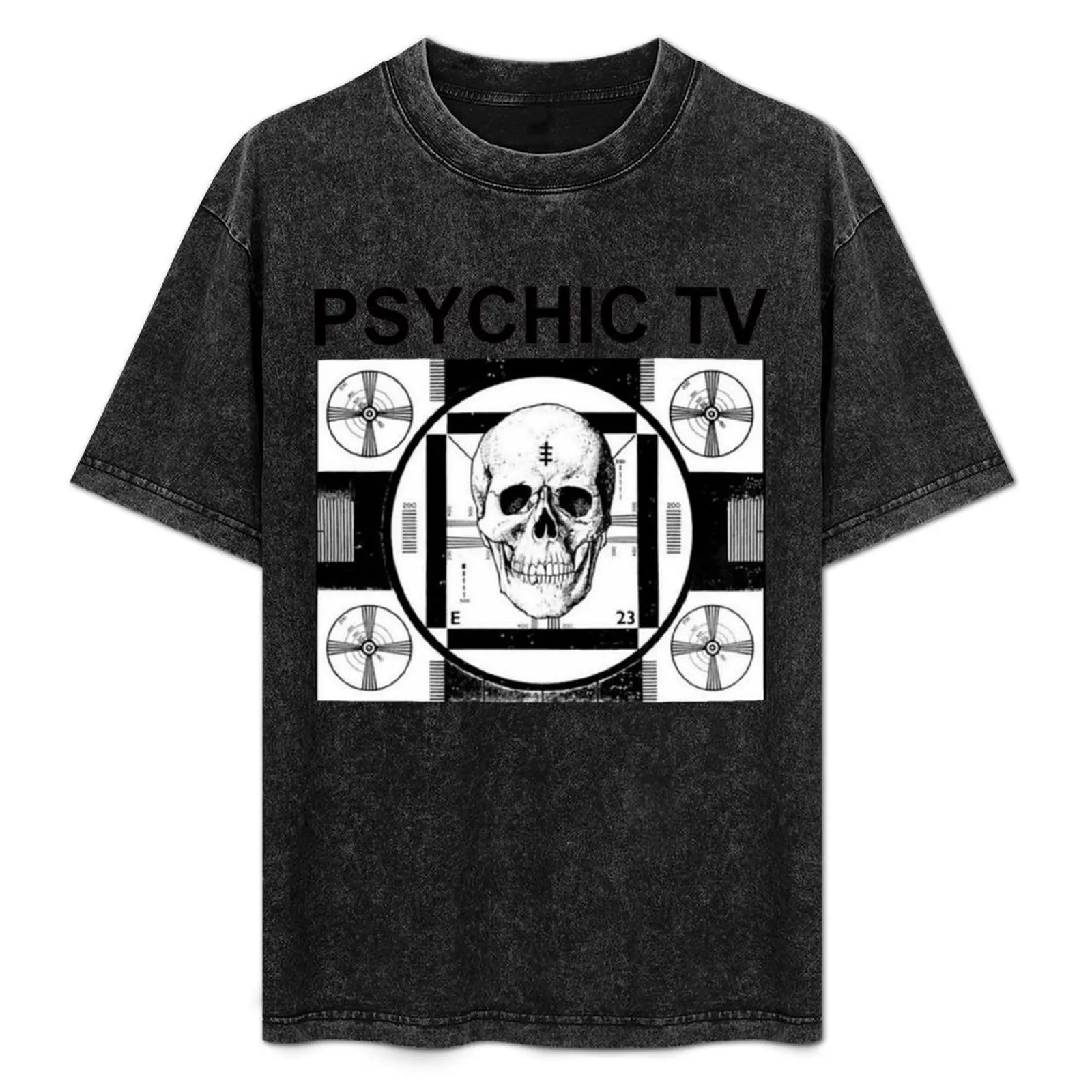 

Psychic TV Graphic T-Shirt Large Size Loose Casual Tee