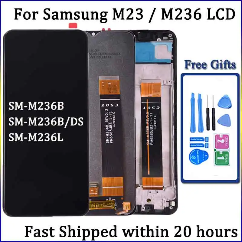 6.6\'\' For Samsung M23 M236 LCD Display With Touch Screen Digitizer For Samsung SM-M236B, SM-M236B/DS LCD