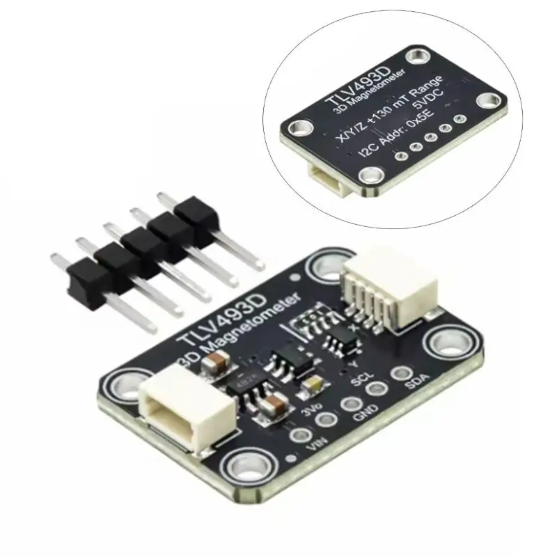 652F TLV493D Triaxial Magnetometer Sensors Module 3V-5V Module Magnetometer Board