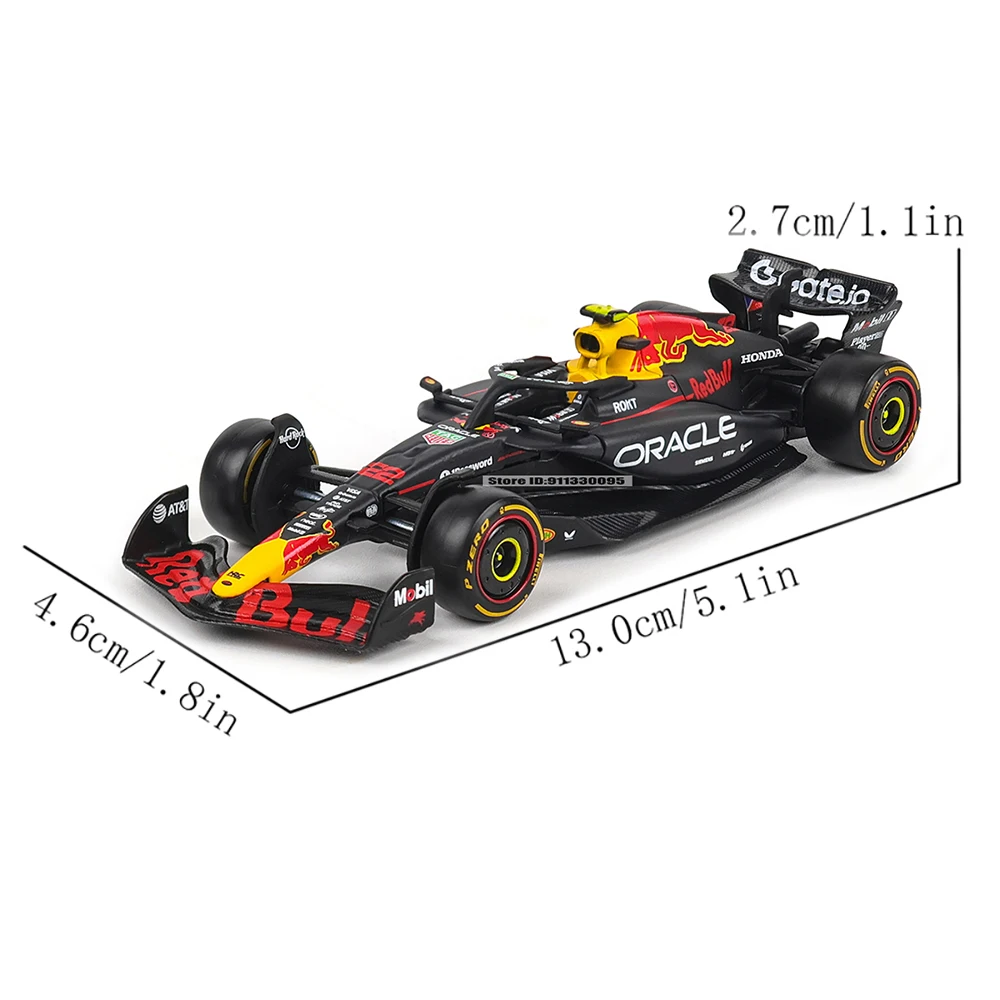Bburago 1:43 Neue F1 2025 Red Bull Racing RB21 # 1 Verstappen # 22 Yuki Tsunoda Legierungsmodellauto Druckguss-Modellspielzeug – Detail 2