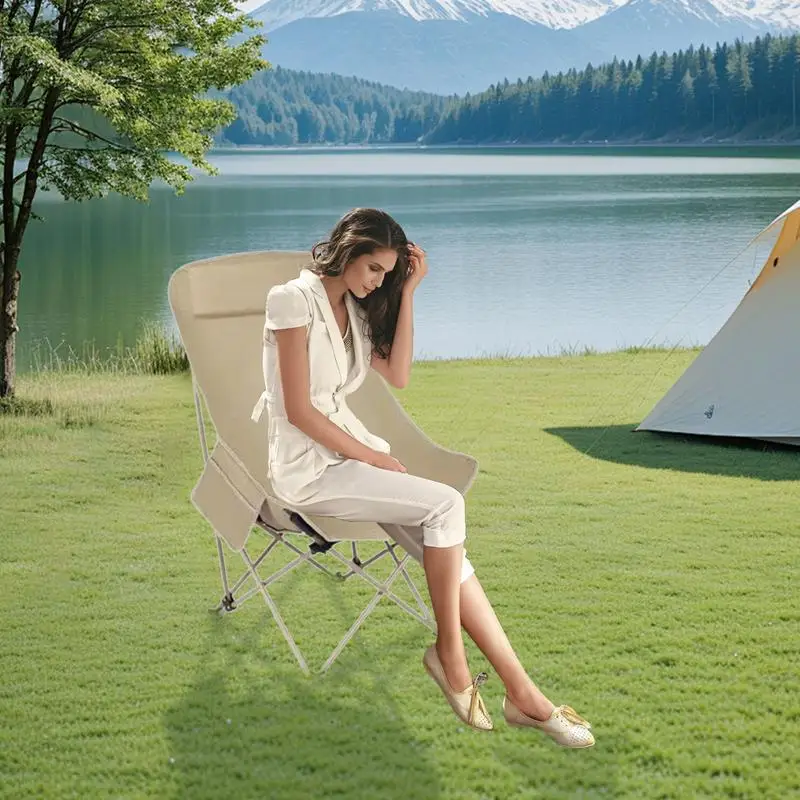 

Folding Chair Outdoor Fishing Chair Breathable Camping Gear Seat For Garden Hiking Travel Fishing Picnic Sports Backyard