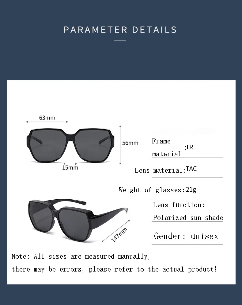 Поляризованная оправа для солнцезащитных очков 2025 для близорукости, классические солнцезащитные очки-пилоты для мужчин, поляризационные линзы UV400, оптическая универсальная оправа