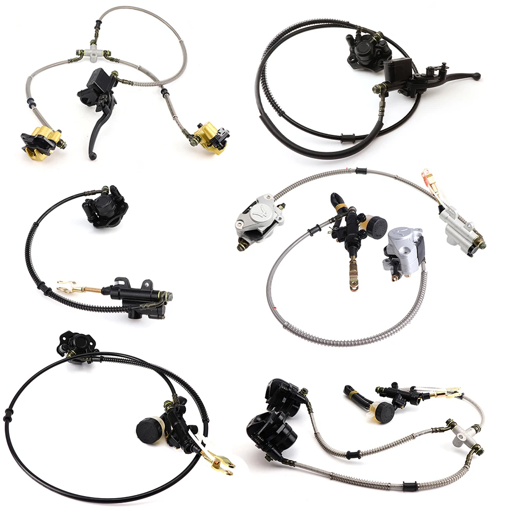 Hydraulic Disc Brake Master Cylinder Caliper Assembly For Chinese 50cc-250cc Electric ATV Quad Go kart Golf Cart UTV Buggy Parts