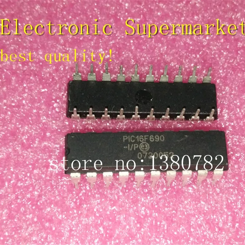 Free Shipping 50pcs/lots PIC16F690-I/P PIC16F690 DIP-20 100% New original  IC In stock!