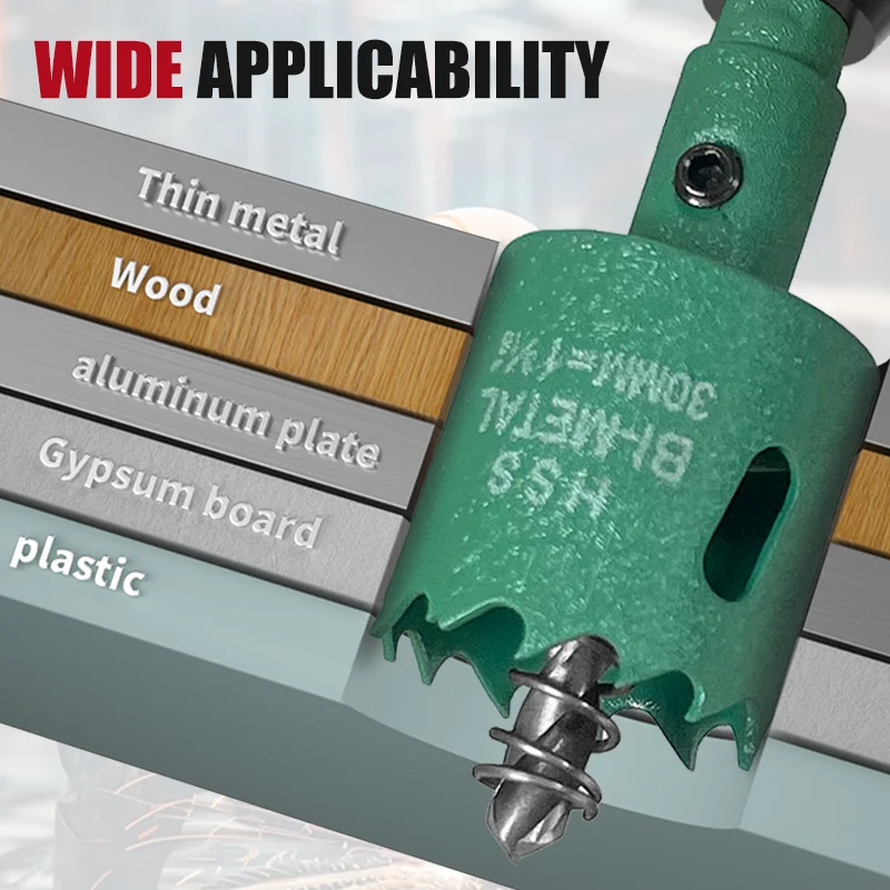 8pcs16-35mm Wood Hole Saws M42 Bi-Metal Drill Bit Cutter Carpentry Tools Wood Drilling Crown For Metal PVC Plastic Iron