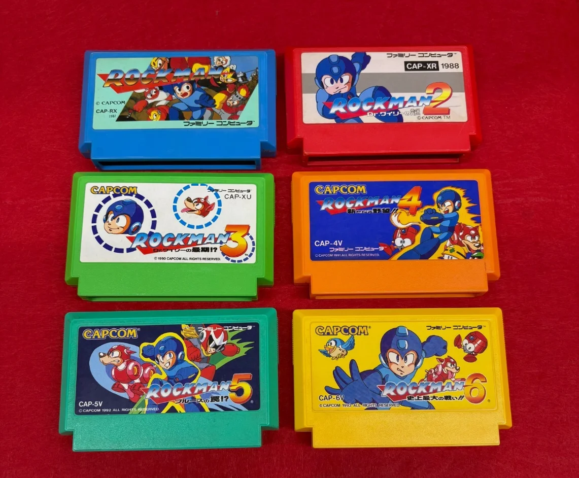 2026 Latest Edition Rockman123456 Game Cartridge for 60pins Game Cartridge for 8Bit Console