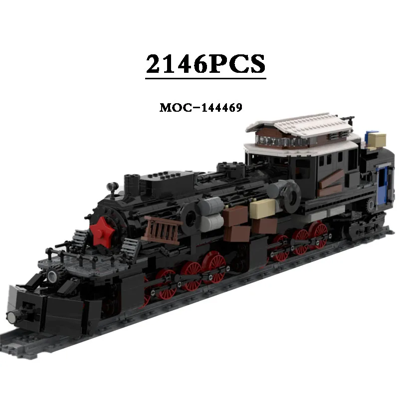 Aurora MOC-144469 Freight Train City Train Construction Building Block Toy Model 2146pcs Holiday Christmas Gift  Gifts for Kids