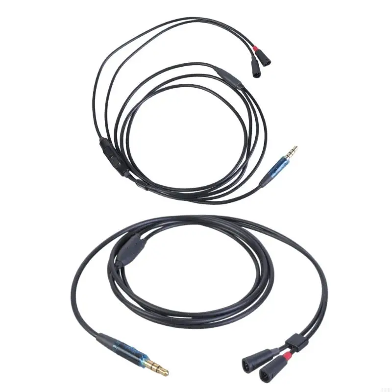 E8BE CASHONES CABLE AUDIOS CORD LIGNE POUR IE8IE80 IE80S CASHONS 3,5 mm