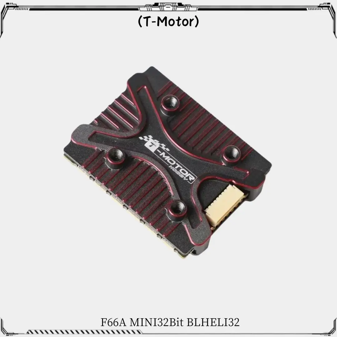 T-MOTOR F66A 미니 32 비트 BLHELI32 66A 3-6S 20X20 4 인 1 ESC, RC FPV 레이싱 드론용 관통 구멍 없음